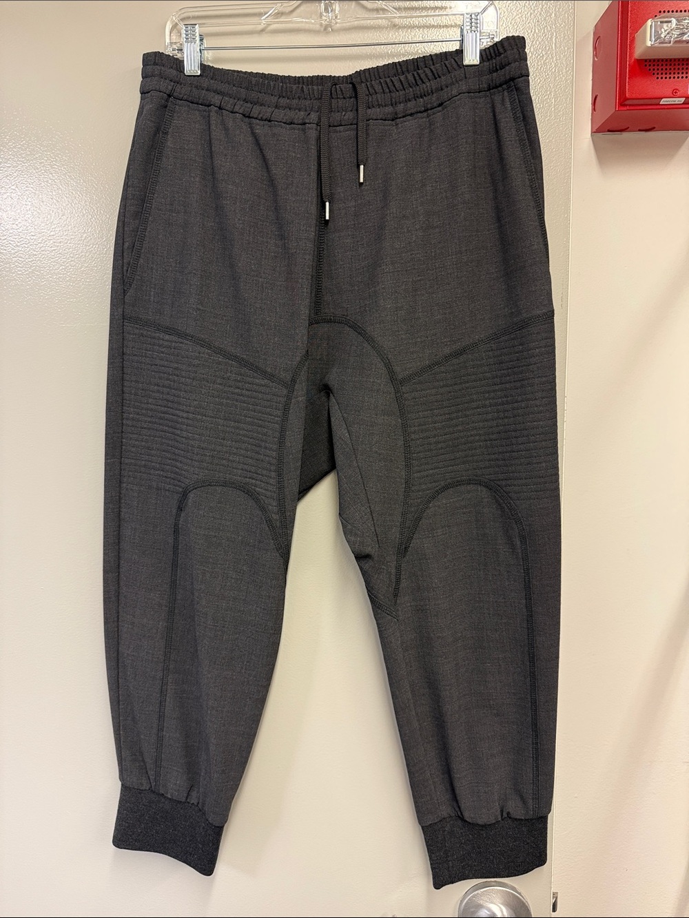 Neil Barrett Charcoal Black Panel Jogger Pants